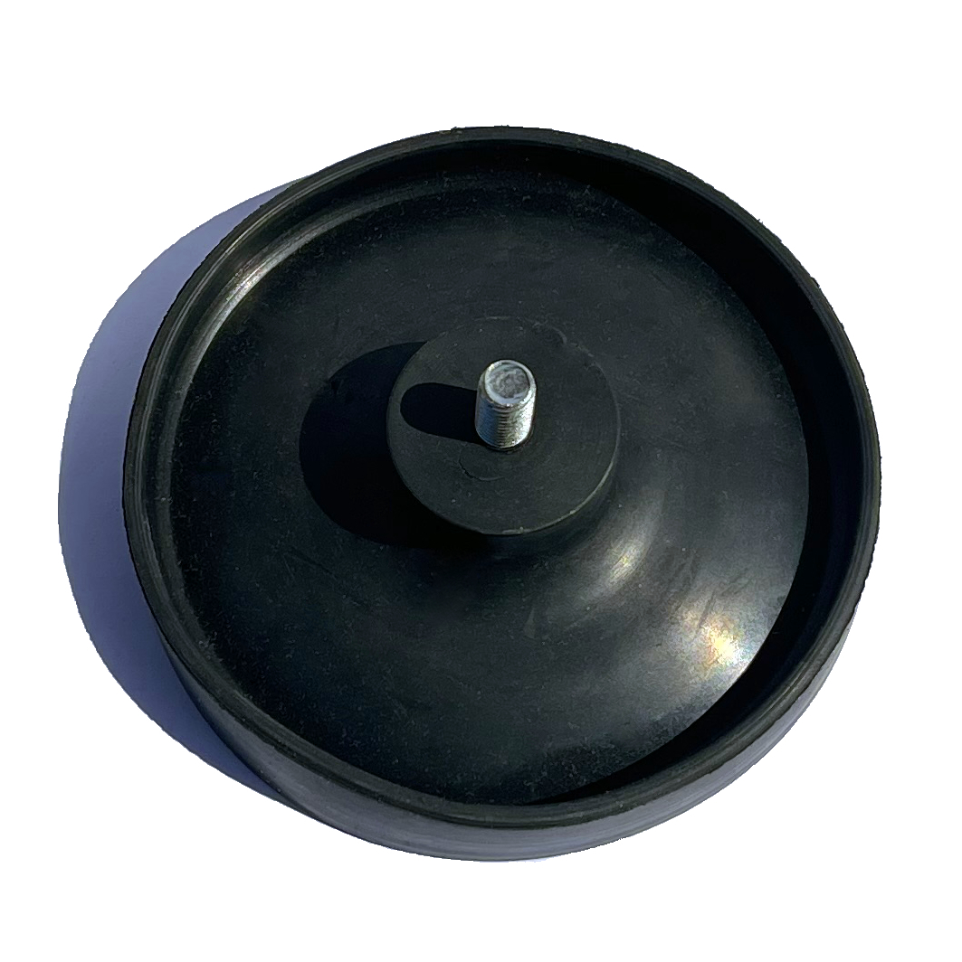 An example of compression moulding - a black suction cup